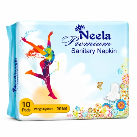 Neela Premium Sanitary Napkin Wings System 10 Pads 290mm