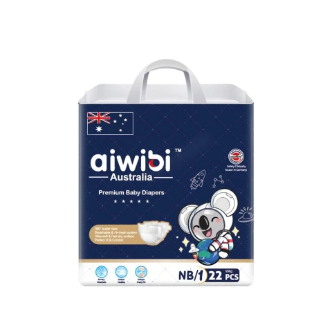 aiwibi Australia Premium Baby Diaper NB (Belt) – 22 pcs