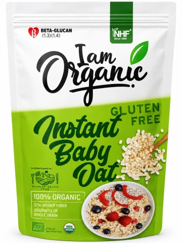 I Am Organic Instant Baby Oats 500g Gluten Free