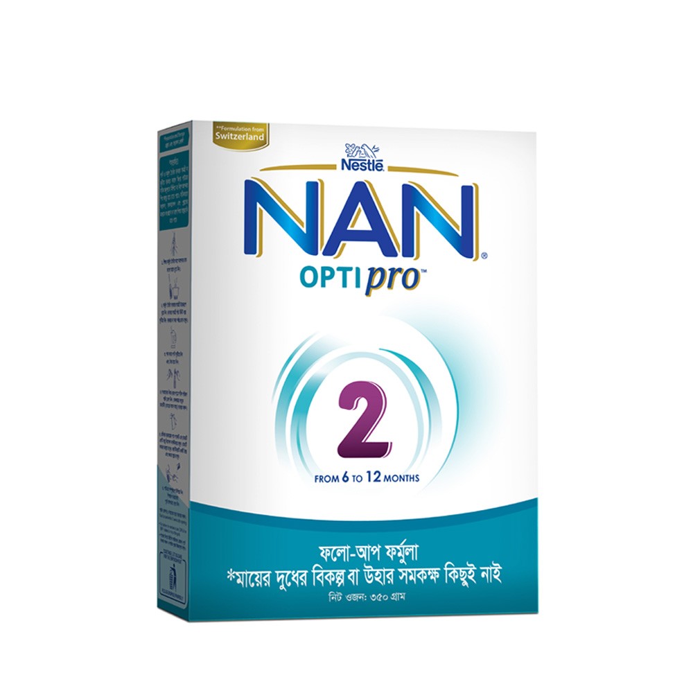 Nestlé Nan Optipro 2 Formula Milk Powder (6 M+) 350gm